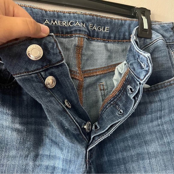American Eagle Tomgirl Jeans Size 8 Long - Picture 2 of 7